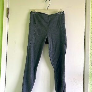 Members mark high rise extra warm grey leggings size medium